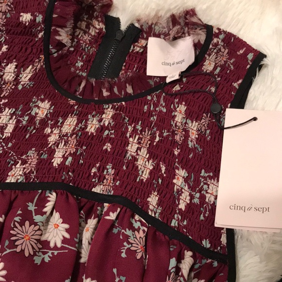 🔥Host Pic🔥Cinq a Sept silk cold shoulder blouse - Picture 5 of 12